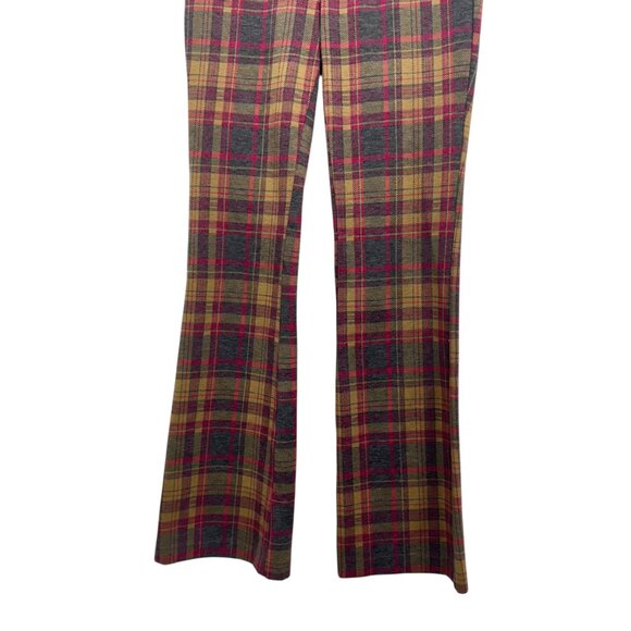 Anthropologie Plaid Flared The Essential Trousers Womens Size US 0 - Picture 11 of 12